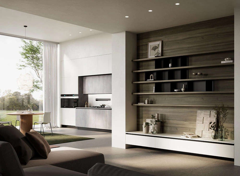 soggiorno classico e elegante con dettagli moderni