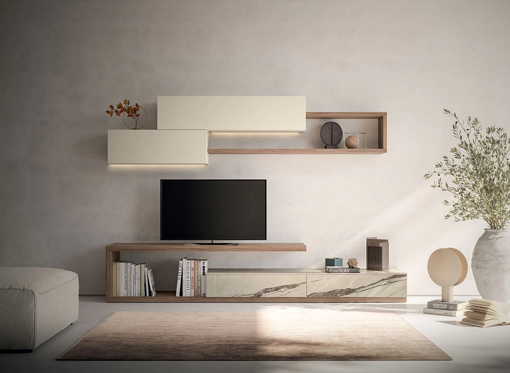 soggiorno ben illuminato con luce naturale