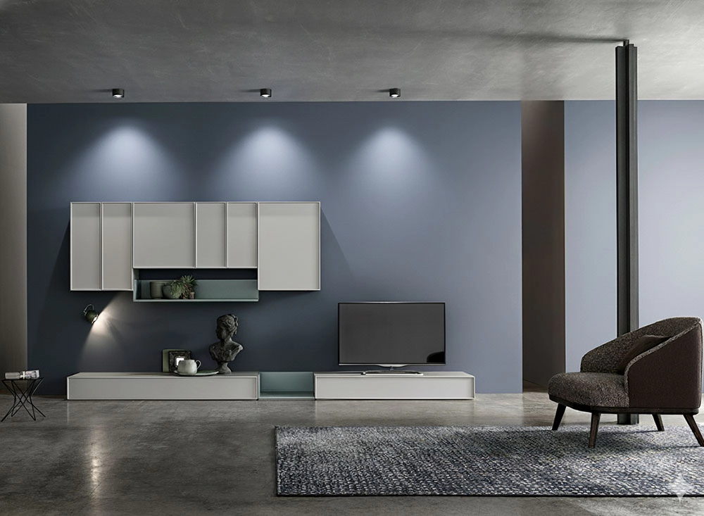 soggiorno con illuminazione professionale